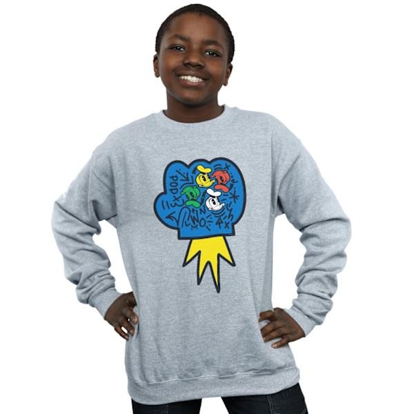 Disney Boys Donald Duck Pop Fist Sweatshirt 5-6 år Sports Grå Sports Grey 5-6 Years
