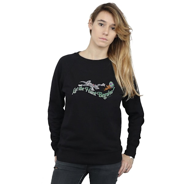 Tom And Jerry Dam/Damer Låt Jakten Börja Sweatshirt M Svart Black M