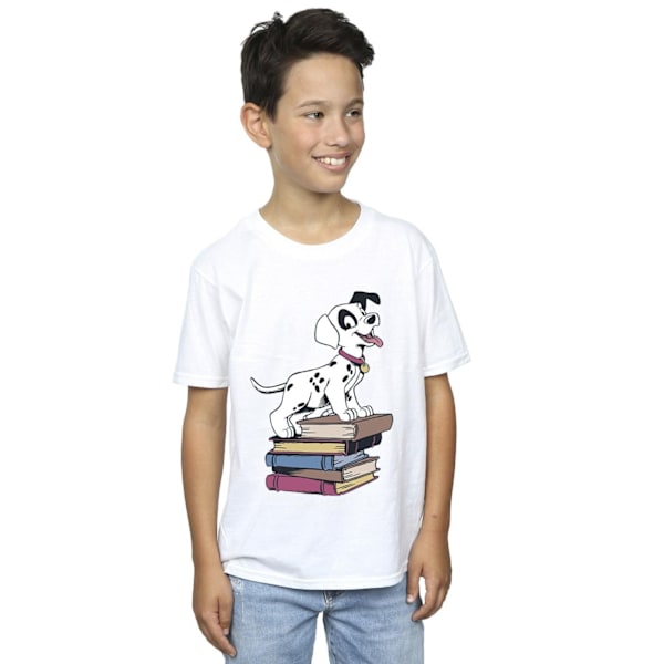 Disney Boys 101 Dalmatians Books T-Shirt 9-11 år Vit White 9-11 Years
