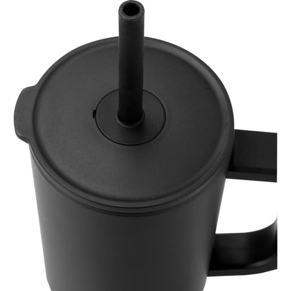 Floso Brady Isolerad 900ml Mugg Med Sugrör One Size Solid Svart Solid Black One Size