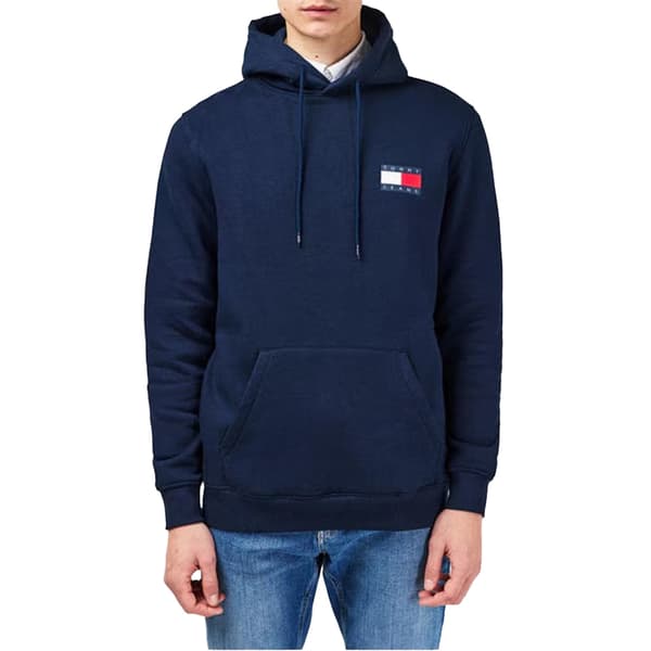 Tommy Jeans Herr Essential Bomullshuvtröja XL Marinblå Navy XL