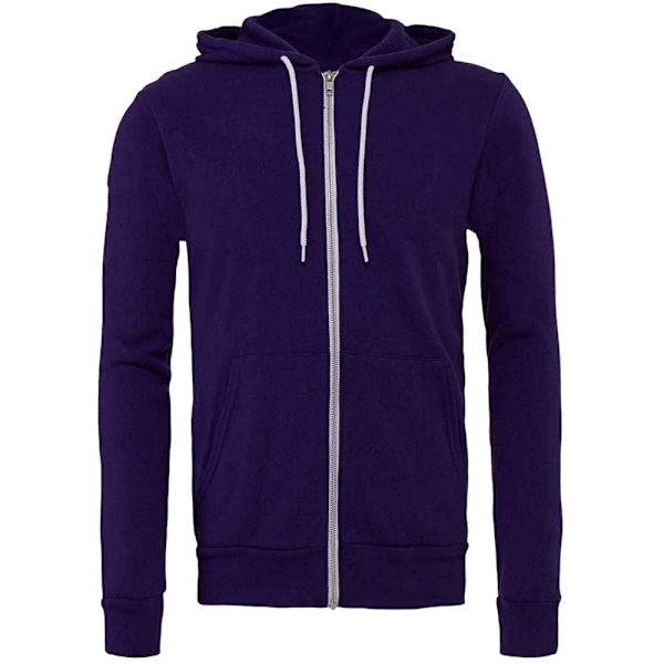 Bella + Canvas Unisex Full Zip Hoodie S Team Purple Team Purple S