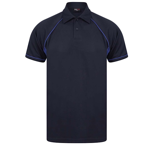 Finden & Hales Barn/Barn Piped Performance Polotröja 5-6 Navy/Royal Blue 5-6 Years