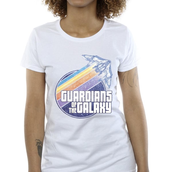 Guardians Of The Galaxy Dam/Damer Badge Rocket Bomull T-shirt White M