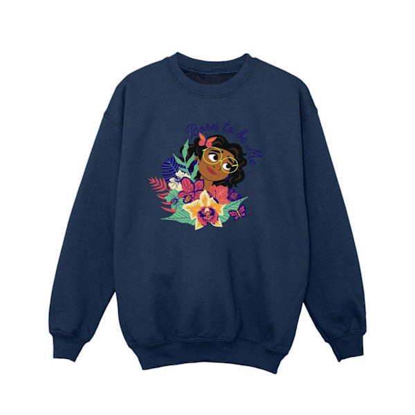 Disney Girls Encanto Born To Be Me Sweatshirt 7-8 år Marinblå Navy Blue 7-8 Years