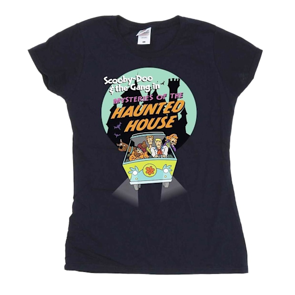 Scooby Doo Dam T-shirt för Kvinnor/Damer Spökhus L Marinblå Navy Blue L