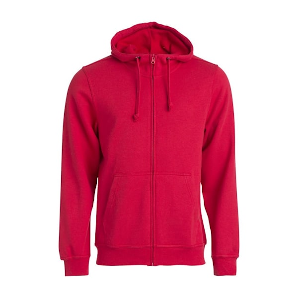 Clique Herr Basic Full Zip Hoodie L Röd Red L