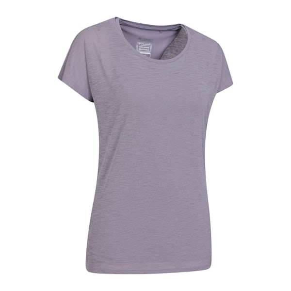 Mountain Warehouse Dam/Kvinnors Dubbelskiktad T-shirt 8 UK Lila Purple 8 UK