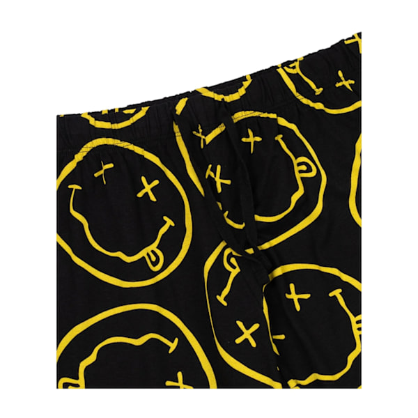 Nirvana Herr Logotyp Kortärmad Lång Pyjamas Set XL Svart Black XL