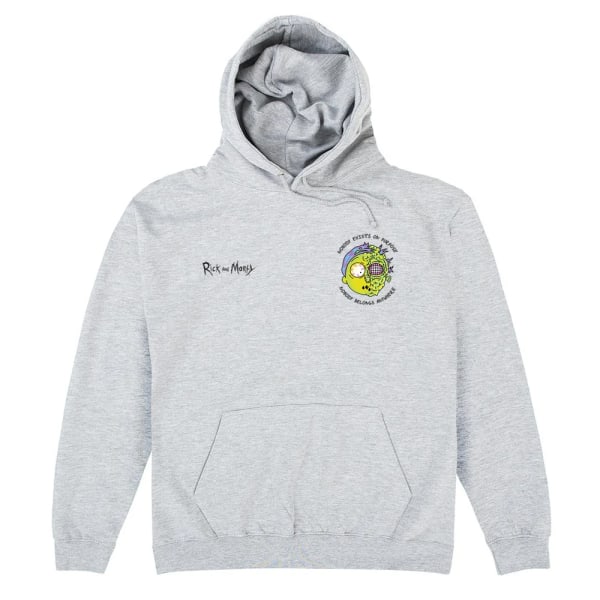 Rick And Morty Unisex Adult Nobody Exists Hoodie S Grå Grey S