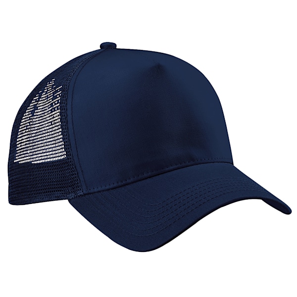 Beechfield Herr Halv Mesh Trucker Cap / Huvudbonad En Storlek Frenc French Navy/French Navy One Size