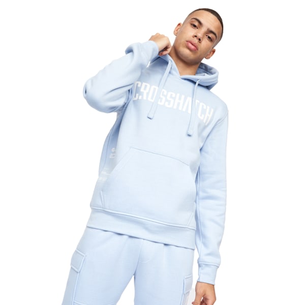 Crosshatch Mens Holdouts Hoodie L Ljusblå Light Blue L