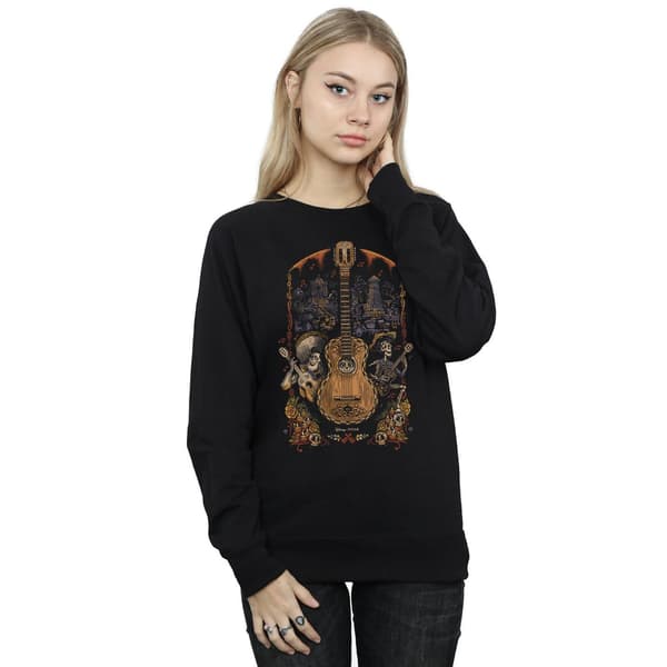 Disney Dam/Dam Coco Gitarr Poster Tröja S Svart Black S