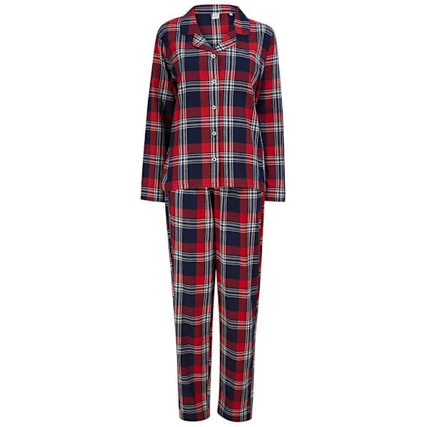 SF Dam/Dam Tartan Pyjamas Set XXL Röd/Marinblå Red/Navy XXL