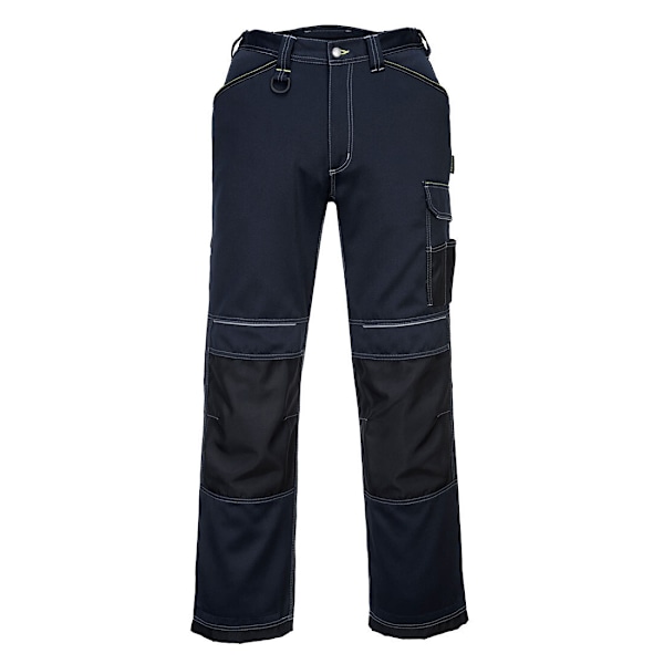 Portwest Herr PW3 Arbetsbyxor 40R Marinblå/Svart Navy/Black 40R