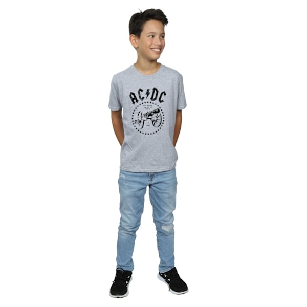 AC/DC Boys We Salute You Cannon T-shirt 9-11 år Sports Grey Sports Grey 9-11 Years