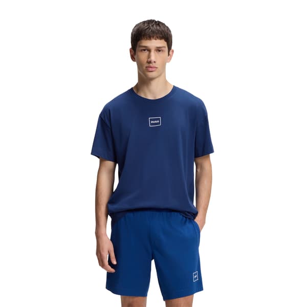Hugo Boss Herr T-shirt Relaxed Fit S Mellanblå Medium Blue S