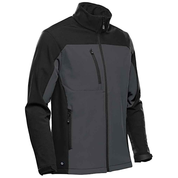 Stormtech Cascades Soft Shell-jacka för män 3XL Dolphin/Black Dolphin/Black 3XL