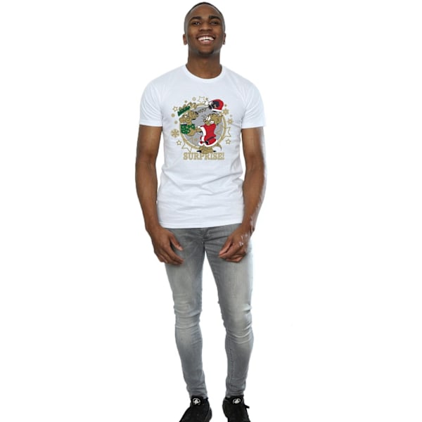 Tom And Jerry Herr Jul Överraskning T-shirt L Vit White L
