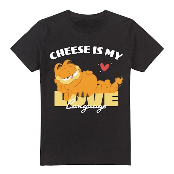 Garfield Filmen Herr T-shirt Ost Är Mitt Kärleksspråk XL Svart Black XL