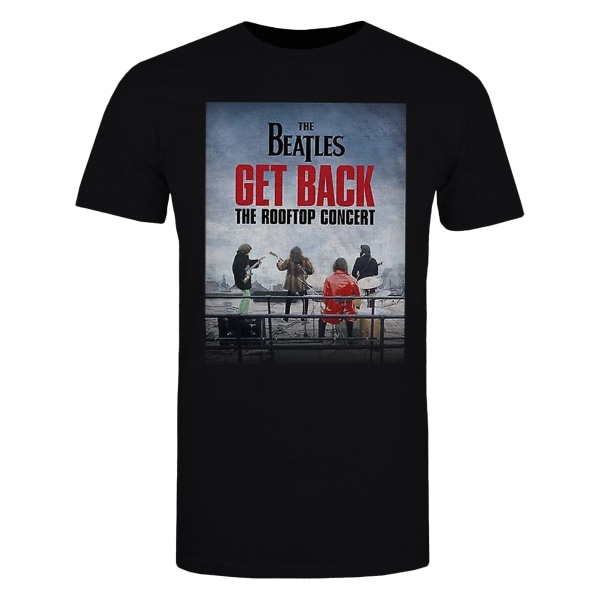 The Beatles Unisex Vuxen Rooftop Concert T-shirt bomull L Svart Black L