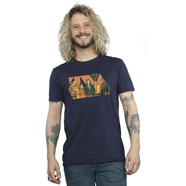 Marvel Herr Loki TVA Group T-shirt 4XL Marinblå Navy Blue 4XL
