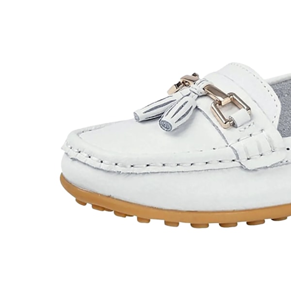 Boulevard Dam/Dam Action Läder Saddle Loafers 3 UK Vit White 3 UK