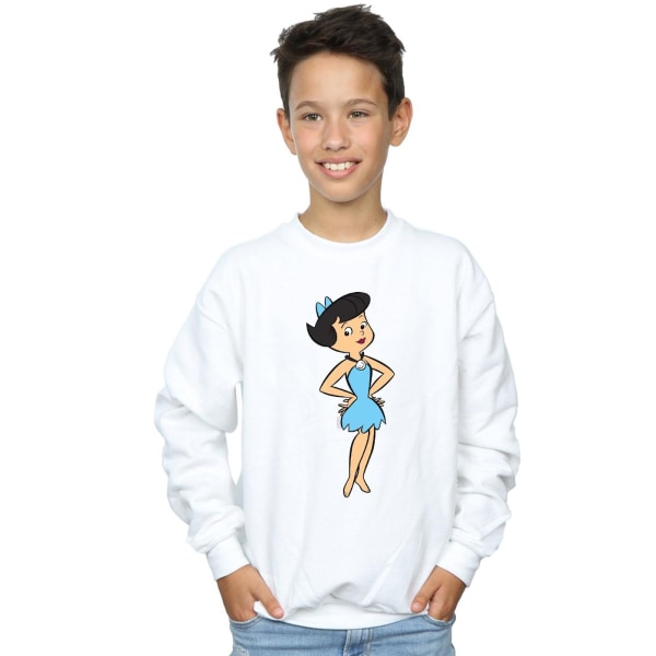 The Flintstones Boys Betty Rubble Classic Pose Sweatshirt 3-4 år White 3-4 Years