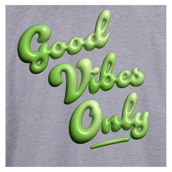 AWD Herr T-shirt Good Vibes Only S Grå Grey S