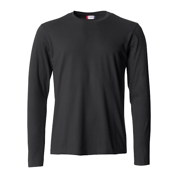 Clique Basic Långärmad T-shirt Herr 4XL Svart Black 4XL