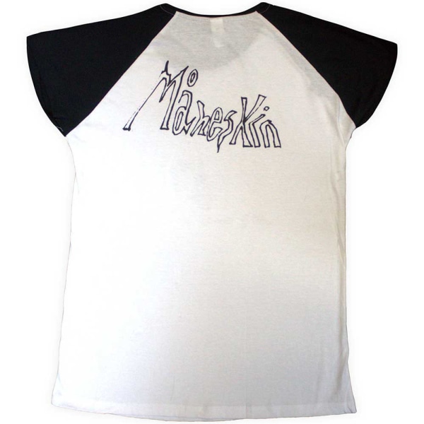 Maneskin Unisex Vuxen Doodles Raglan T-Shirt XXL Vit/Svart White/Black XXL