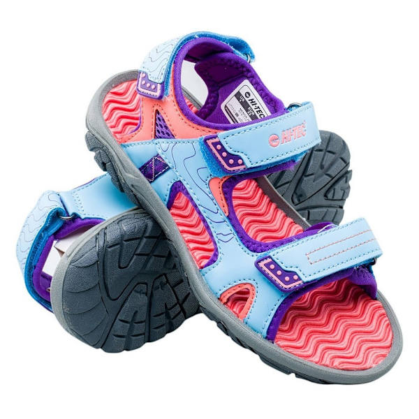 Hi-Tec Barn/Barn Menar Sandaler 3 UK Sky Blue/Violet/Watermelon Sky Blue/Violet/Watermelon 3 UK