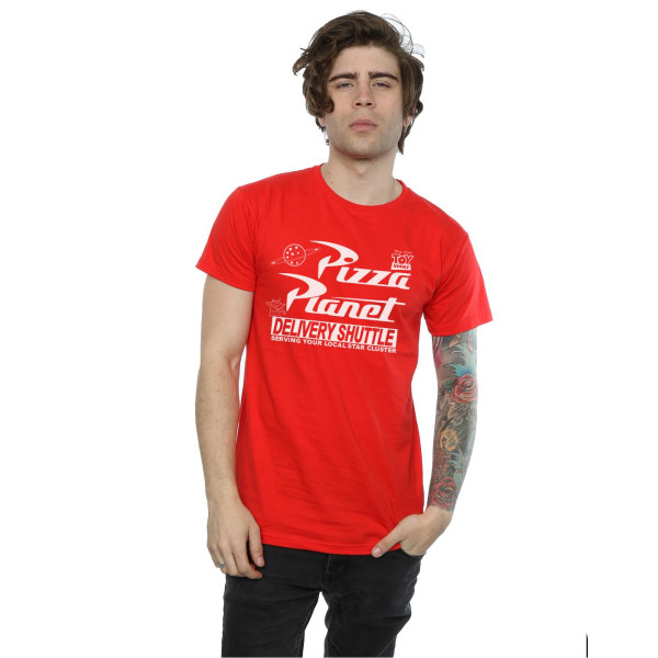 Toy Story Herr Pizza Planet bomull T-shirt L Röd Red L