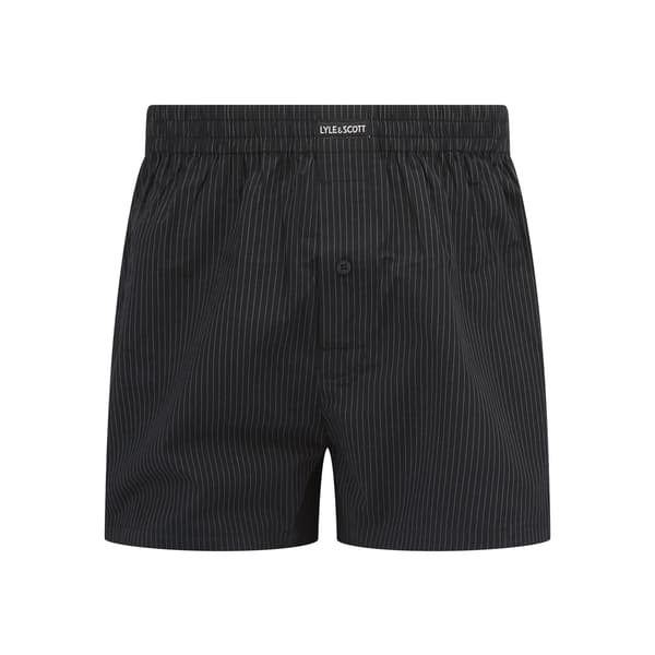Lyle & Scott Herrvävda Boxershorts (3-pack) M Svart Black M