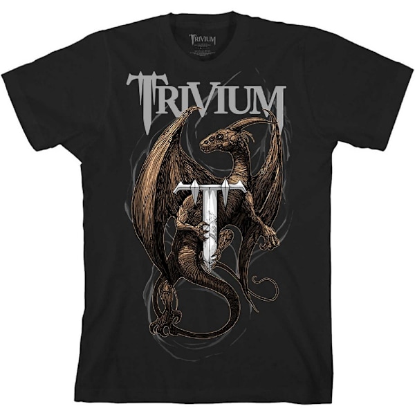 Trivium Unisex Vuxen Dragon Bomull T-shirt XL Svart Black XL