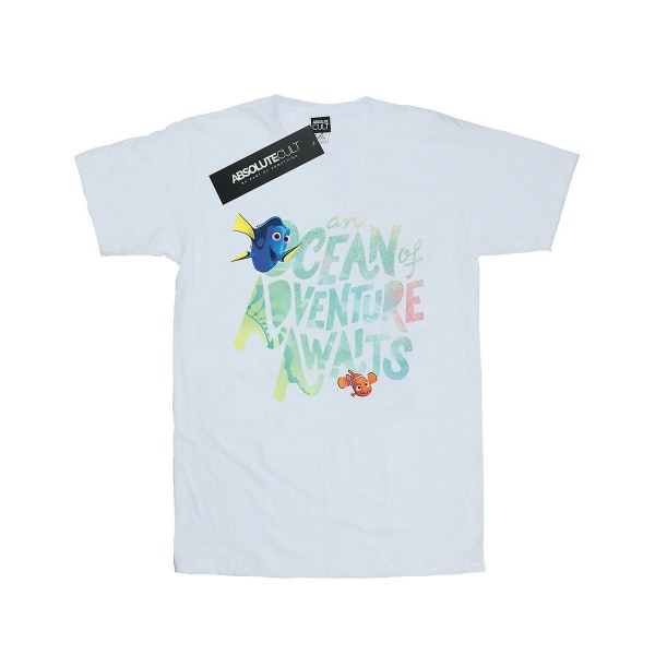Hitta Dory Mens Ocean Adventure T-shirt i bomull L Vit White L