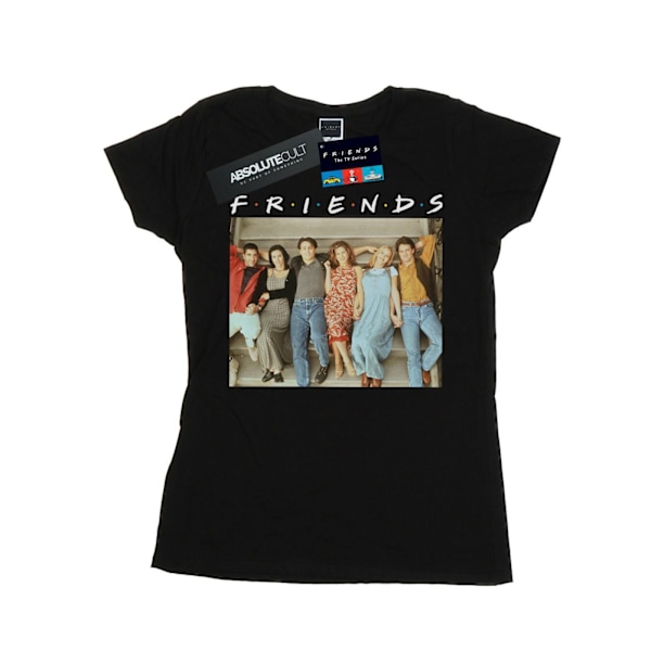 Friends Dam/Damer Gruppfoto Trappor Bomull T-shirt XXL Svart Black XXL