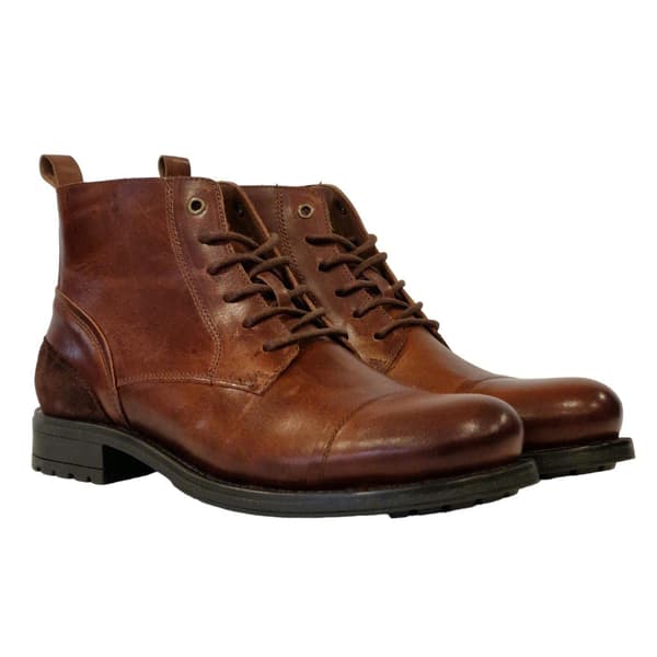Firetrap Herr Focus Läder Stövel med Blockklack 8 UK Tan Tan 8 UK