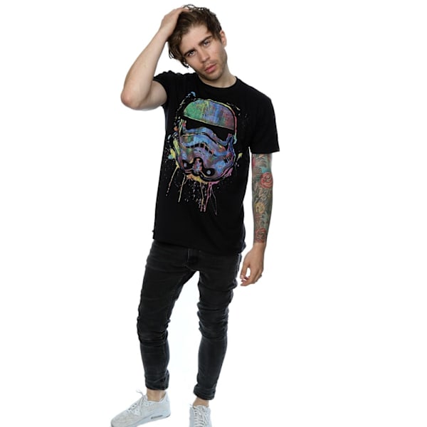 Star Wars Unisex Vuxen Färgstänk T-shirt 3XL Svart Black 3XL