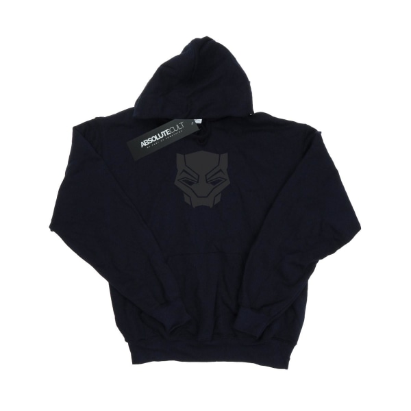 Marvel Girls Black Panther Black On Black Hoodie 7-8 år Marinblå Navy Blue 7-8 Years