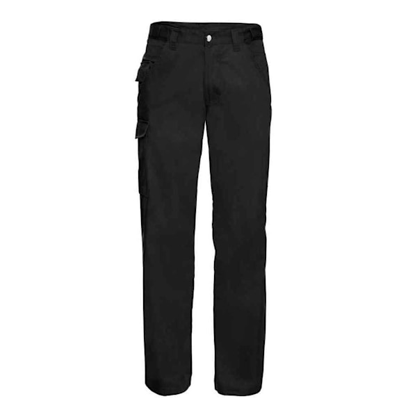 Russell Herr Polycotton Twill Arbetsbyxor 34R Svart Black 34R