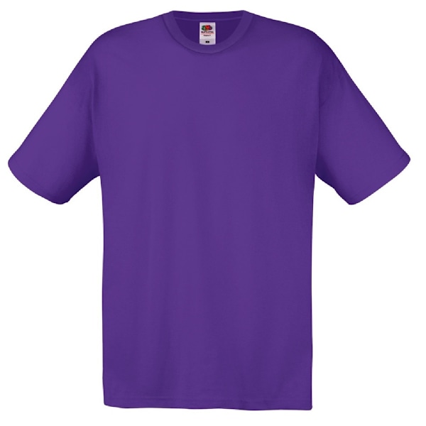 Fruit Of The Loom Original T-shirt för män S Lila Purple S