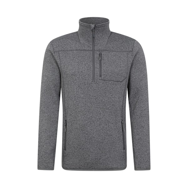 Mountain Warehouse Herr Helford Halv Zip Fleece Top XS Grå Grey XS