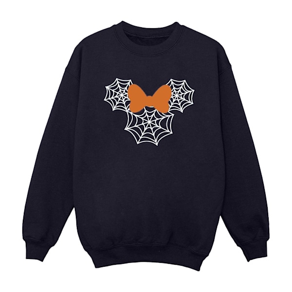 Disney Herr Minnie Mouse Spindelväv Huvud Sweatshirt XL Marinblå Navy Blue XL
