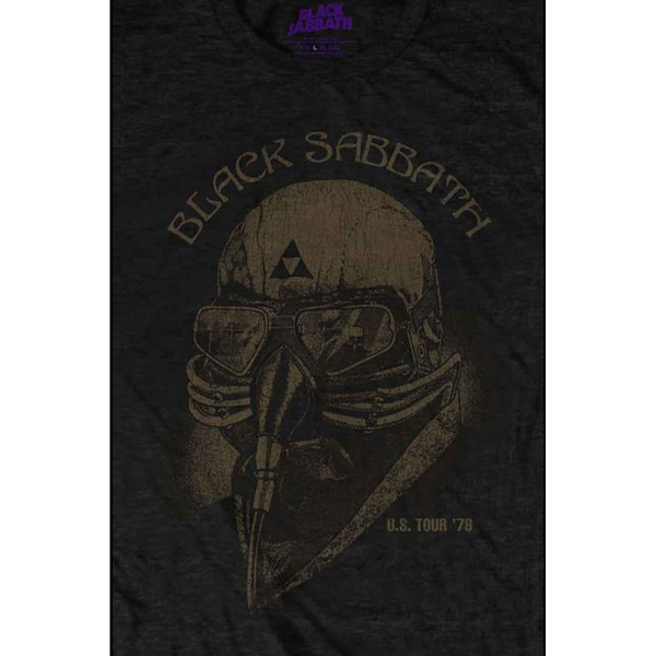 Black Sabbath Unisex Adult US Tour 1978 T-Shirt M Svart Black M