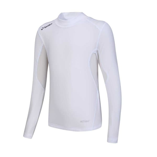 Sondico Barn/Kids Mock Neck Base Layer Top 11-12 år Vit White 11-12 Years