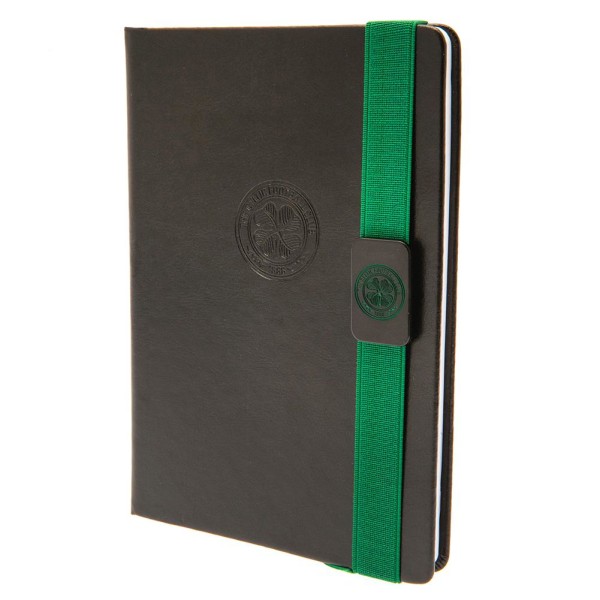 Celtic FC Crest A5 Notebook One Size Svart/Grön Black/Green One Size