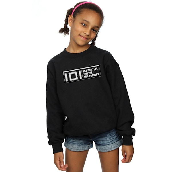 Ready Player One Tjejers IOI Logotyp Sweatshirt 5-6 År Svart Black 5-6 Years