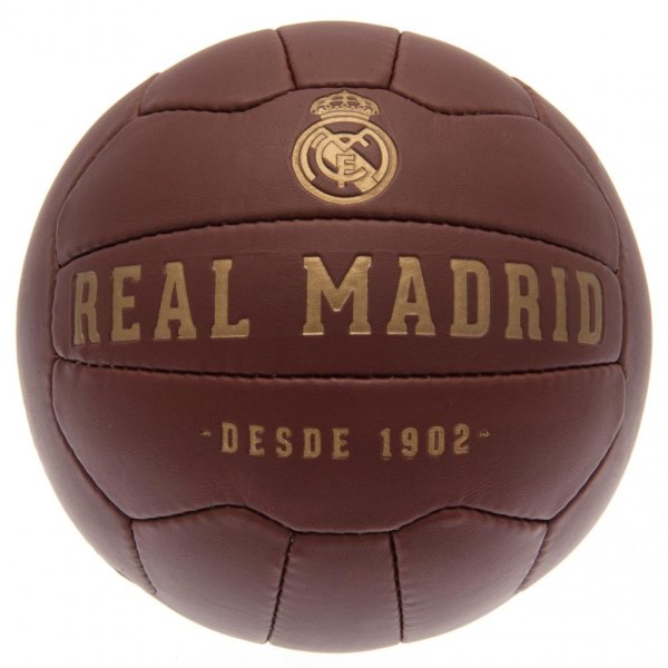 Real Madrid CF Retro Heritage Football One Size Brun Brown One Size