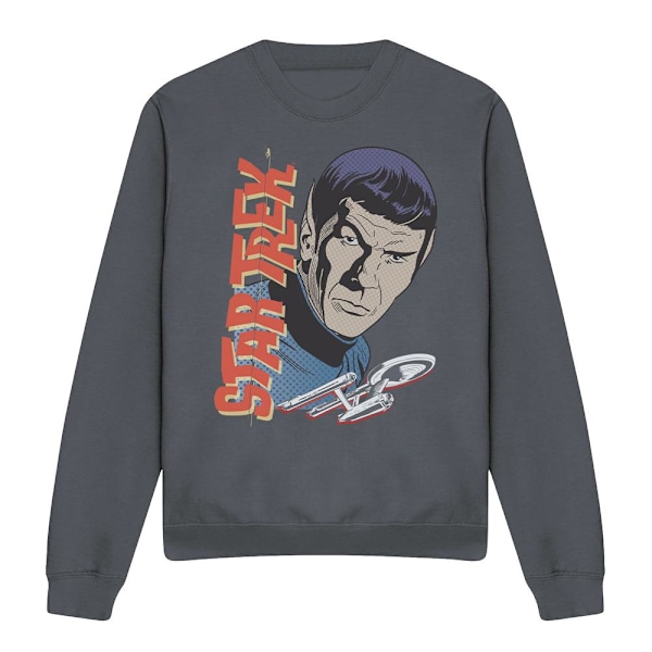 Star Trek: The Original Series Unisex Vuxen Spock Vintage Tröja Charcoal M